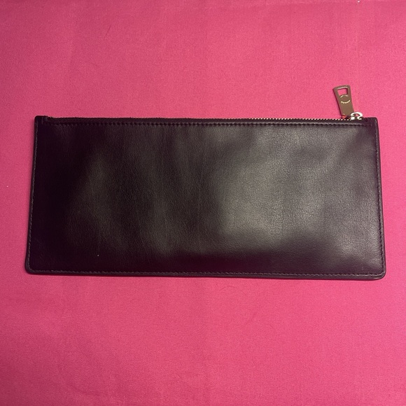 Coach Dark Leather Pouch - Picture 2 of 3